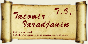 Tatomir Varađanin vizit kartica